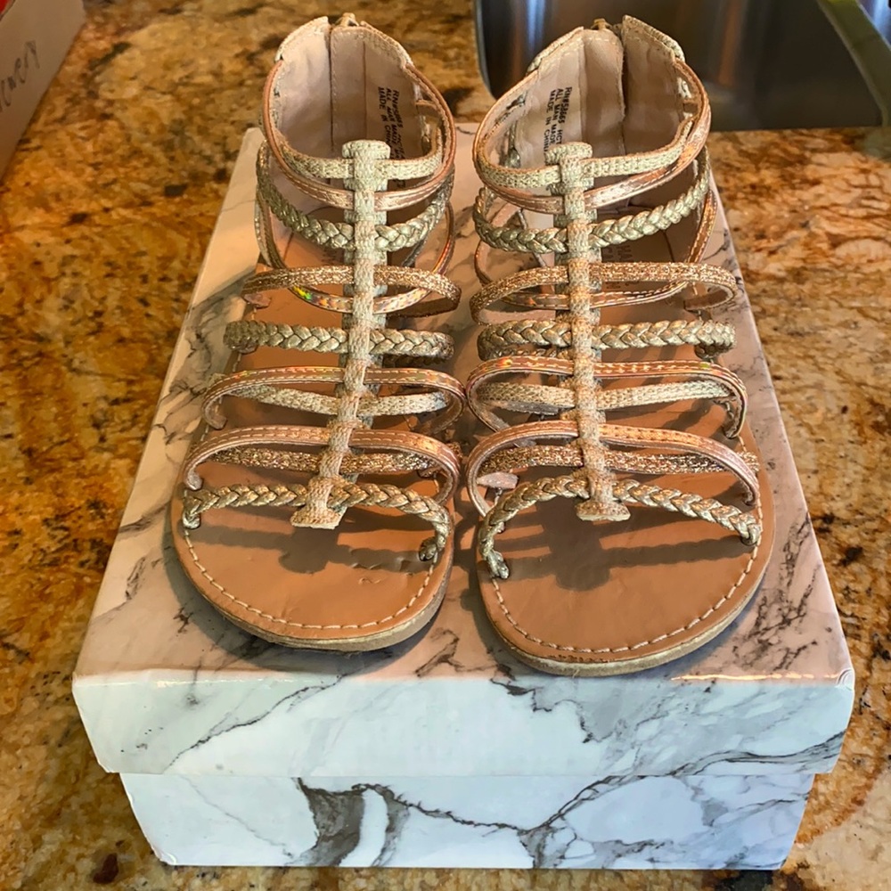 Girls gladiator sandals
